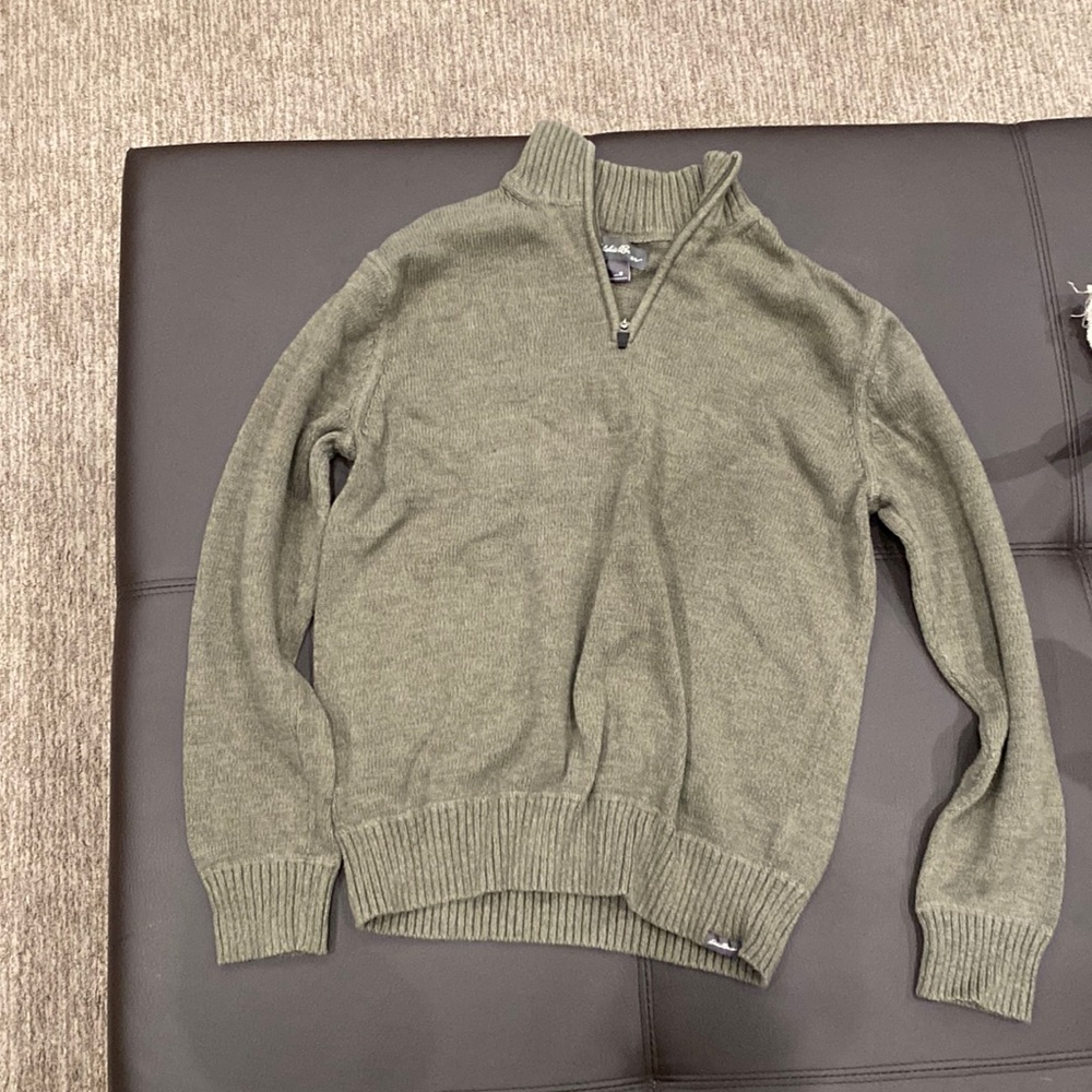 Mens Eddie Bauer quarter zip sweater